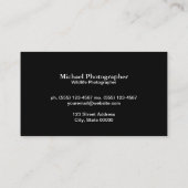 アウトドア《写真》ぼけ味 名刺 (裏面)