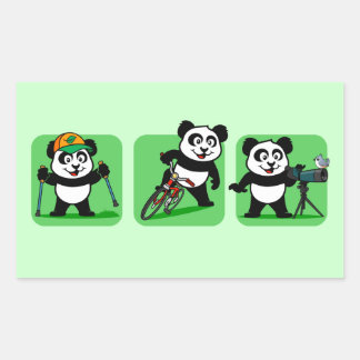 アウトドア 長方形シール