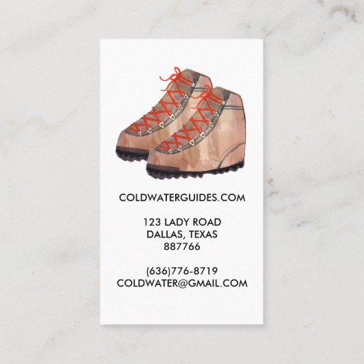 アウトドリーキャンプハイクエクスプロアアドベンチャー 名刺 (裏面)