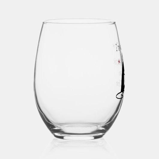 アウトドリーパティオワイン引用文with Cat ステムなしワイングラス (右)