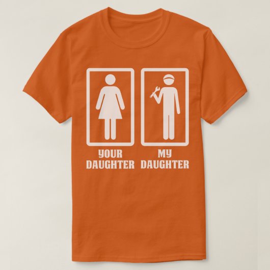 アウトドーターマイ整備士ドーターディター整備士Tシール Tシャツ (デザイン正面)