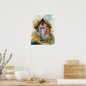 アウトハウスウォーターカラー3 ポスター (キッチン)