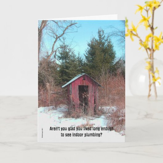 アウトハウス誕生日カード カード (黄色い花)