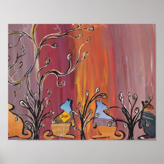 アウトバックカンガループリント ポスター (正面)