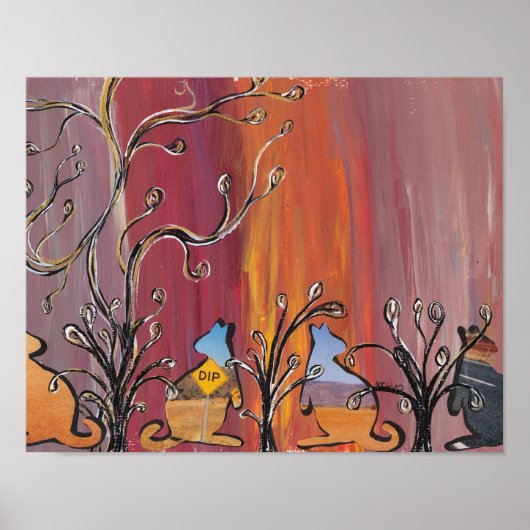 アウトバックカンガループリント ポスター (正面)