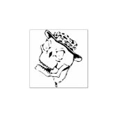 アウトバックスカルイラストレーションアートスタンプ ラバースタンプ (インプリント)