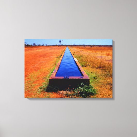 アウトバックトラフ16x24 キャンバスプリント (正面)