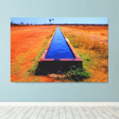 アウトバックトラフ32x48 キャンバスプリント (インサイチュ (ウッドフロア))