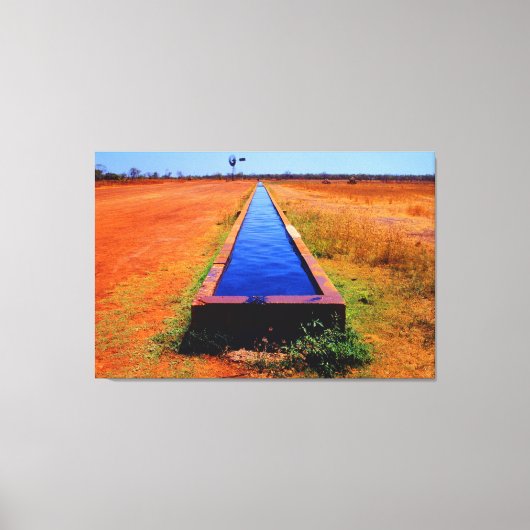 アウトバックトラフ32x48 キャンバスプリント (正面)