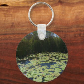 アウトバックリリーパッドのボタンキーリング キーホルダー (正面)