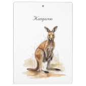 アウトバックワンダラー：水の色カンガルーカスタム クリップボード (裏面)
