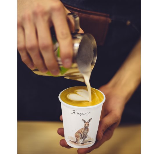 アウトバックワンダラー：水の色カンガルーカスタム 紙コップ