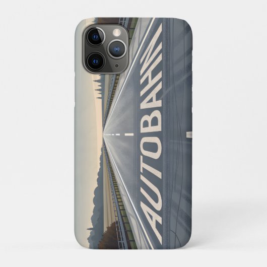アウトバーン 無限のロードパースペクティブアート Case-Mate iPhoneケース (裏)