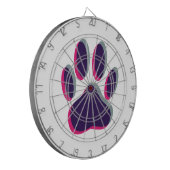 アウトフォーフォーカス犬のポープリント ダーツボード (正面左)