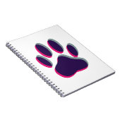 アウトフォーフォーカス犬のポープリント ノートブック (右側)
