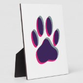 アウトフォーフォーカス犬のポープリント フォトプラーク (側面)