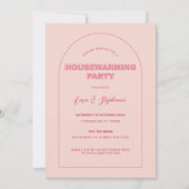 アウトラインはっきりしたタイプ引っ越し祝いパーティーパーティの招待状 招待状 (正面)