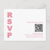 アウトラインはっきりしたタイプRSVPバーコードエンクロージャポストカード ポストカード (正面)