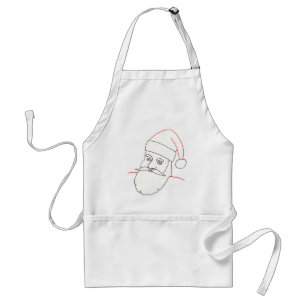 アウトラインスケッチ – クリスマスサンタクロース スタンダードエプロン