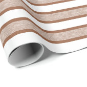 アウトラインストライプブラウン ラッピングペーパー (ロールコーナー)