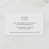 アウトライン付きワインボトルロゴソムリエ 名刺 (裏面)