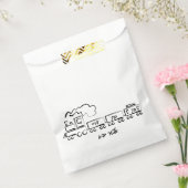 アウトライン付き白黒トレインアップシェリンの有利なバッグ フェイバーバッグ (封をした状態)