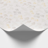 [アウトライン] [アーストーンのキノコのパターン] ラッピングペーパー (角)