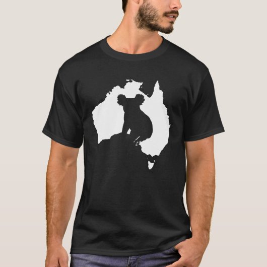 アウトラインKoalaシルエット – オーストラリアKoala Bear Tシャツ (正面)