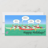 アウトリガーカヌグリーティングカード シーズンカード (正面)