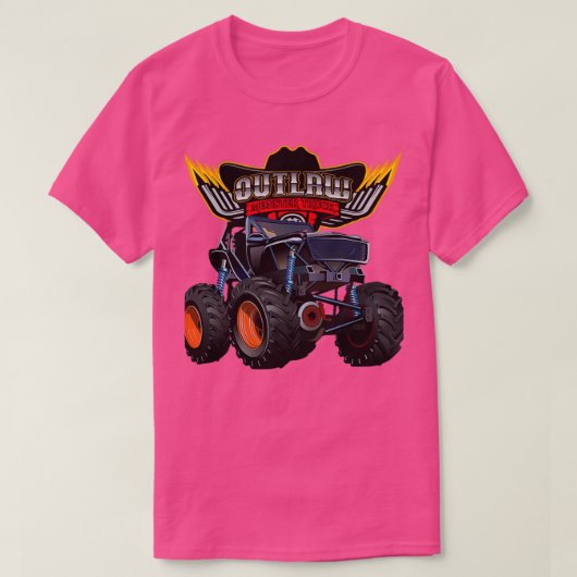 アウトローグモンスタートラック4x4オフロード tシャツ (デザイン正面)