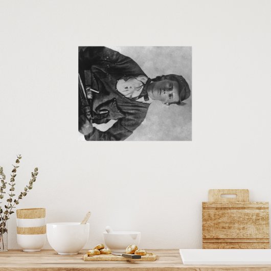 アウトロージェシー・ジェームズポートレート写真 ポスター (キッチン)