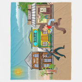 アウトローズコージーリトリート フリースブランケット (正面)