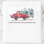 アウトロー試掘用品トラックステッカー 長方形シール (バッグ)