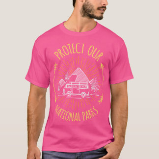 アウト保護国立公園自然恋人ハイキングファン Tシャツ