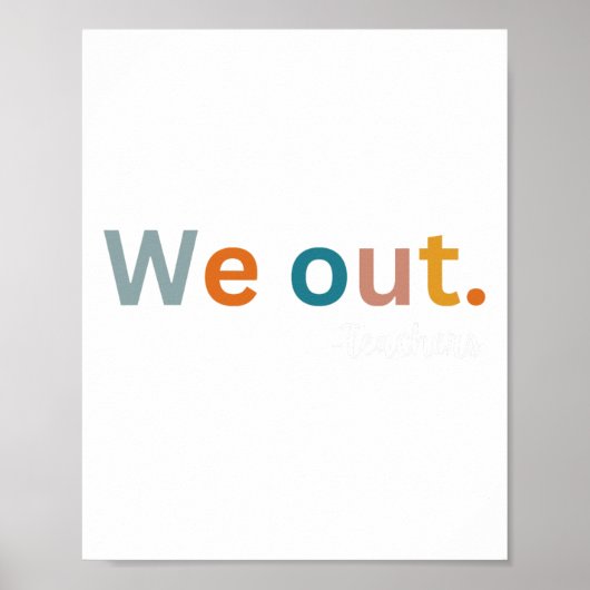 アウト先生幸せな最後の日学校女子男性グラ ポスター (正面)