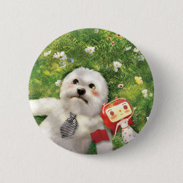 アウト時間 缶バッジ