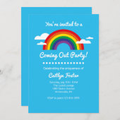 アウト来お祝い招待状 招待状 (正面/裏面)