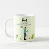 アウト立ちおもしろいパパガーデニング父の日 コーヒーマグカップ (左)