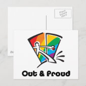 アウト誇りを持ったと ポストカード (正面/裏面)