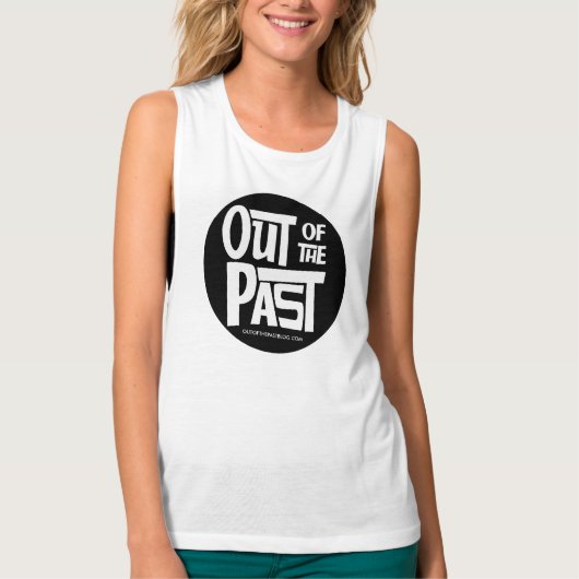 アウト過去ブラック&グレーマッスルティー Tシャツ (正面)