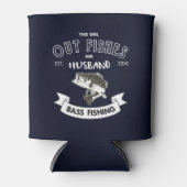アウト魚おもしろい夫の妻ベース魚釣りマグ 缶クーラー