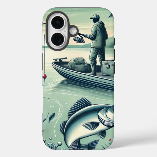 アウト魚釣りiPhoneケース Case-Mate iPhoneケース (裏面)