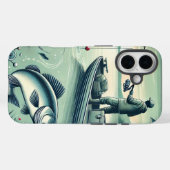 アウト魚釣りiPhoneケース Case-Mate iPhoneケース (裏面 (横))