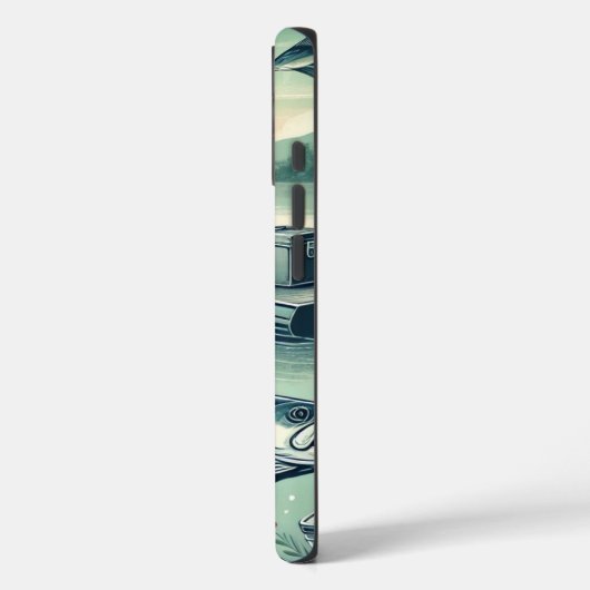 アウト魚釣りiPhoneケース Case-Mate iPhoneケース (裏面 / 左)