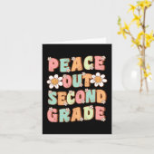 アウト2年生かわいいグルービー最後の日2年生 カード (黄色い花)