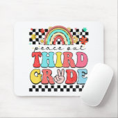 アウト3年生レトロGroovy幸せ最後の日の学校 マウスパッド (マウス)