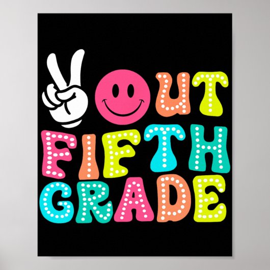 アウト5年生の卒業Cl 2024学校の最終日 ポスター (正面)