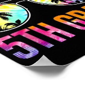 アウト5年生絞り染め卒業式の最終日 ポスター (角)