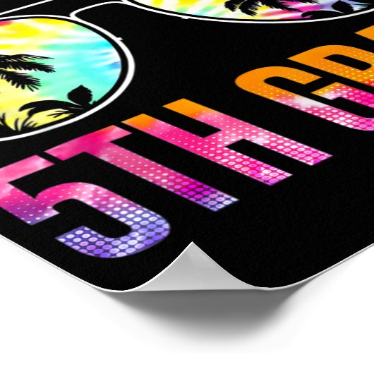 アウト5年生絞り染め卒業式の最終日 ポスター (角)