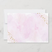 アウト・オブ・ザ・ワールド・銀河系・ピンク・金ゴールド サンキューカード (裏面)